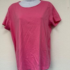 St Johns Bay XXL Essential Tee Pink Short Sleeve